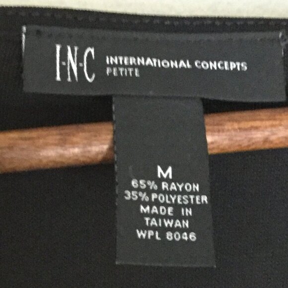 INC Black Dress with Pearls - Picture 5 of 9